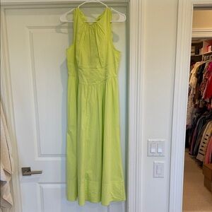 Cinq a Sept Lime Green Sleeveless Dress